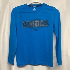 Adidas Boys Long Sleeve Tshirt Sz Med